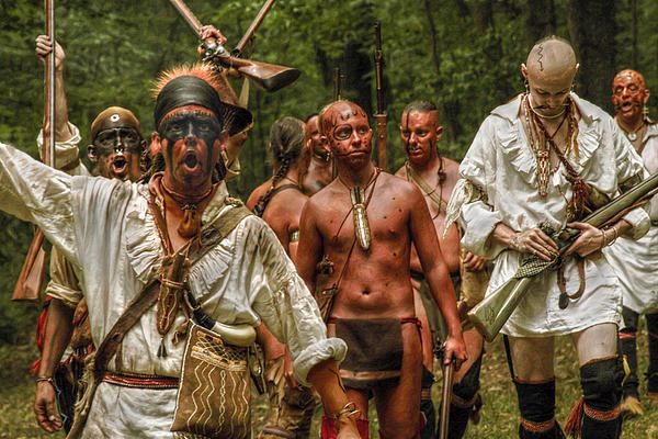 Indians at Battle of Bushy Run Reenactment